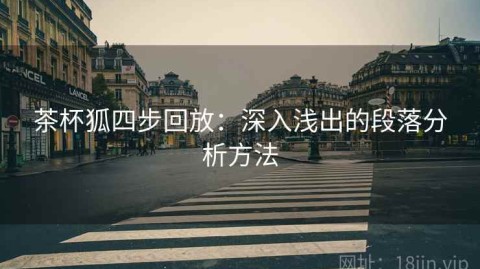 茶杯狐四步回放：深入浅出的段落分析方法